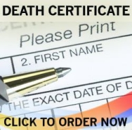 fake death certificate, fake death record, fake novelty death certificate